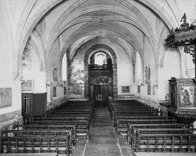 La nef vue depuis le choeur. © Région Bourgogne-Franche-Comté, Inventaire du patrimoine