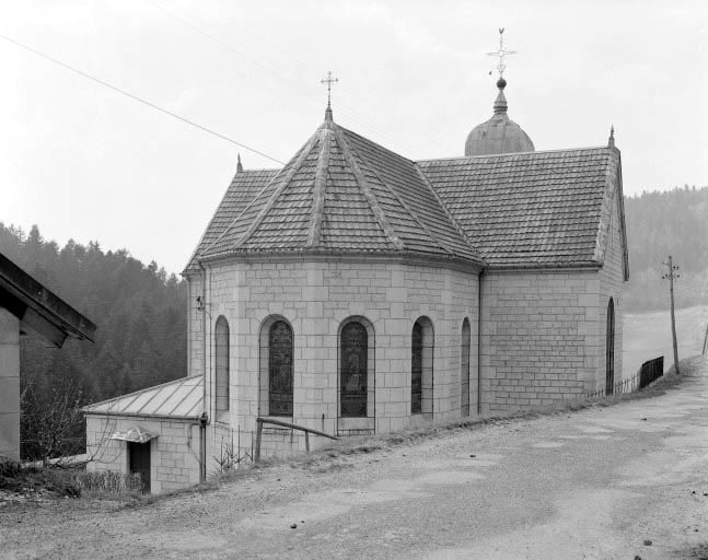 Extérieur : façade postérieure. © Région Bourgogne-Franche-Comté, Inventaire du patrimoine