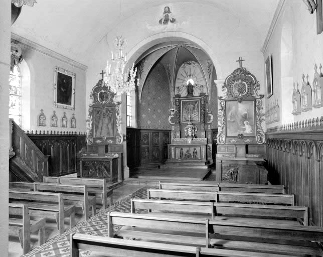 Intérieur vu depuis l'entrée. © Région Bourgogne-Franche-Comté, Inventaire du patrimoine