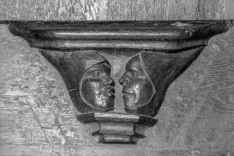 Stalles sud, n° 1, miséricorde. © Région Bourgogne-Franche-Comté, Inventaire du patrimoine