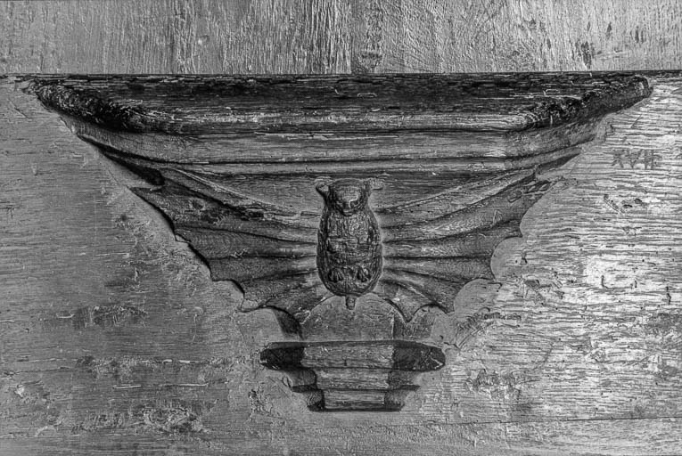 Stalles sud, n° 5, miséricorde. © Région Bourgogne-Franche-Comté, Inventaire du patrimoine