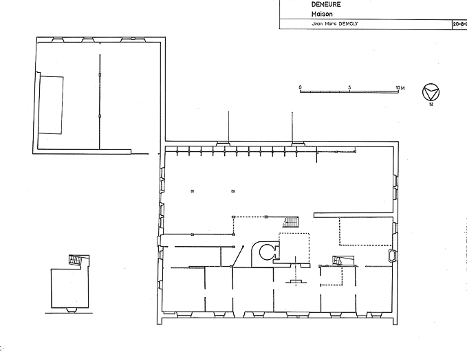Plan au sol. © Région Bourgogne-Franche-Comté, Inventaire du patrimoine