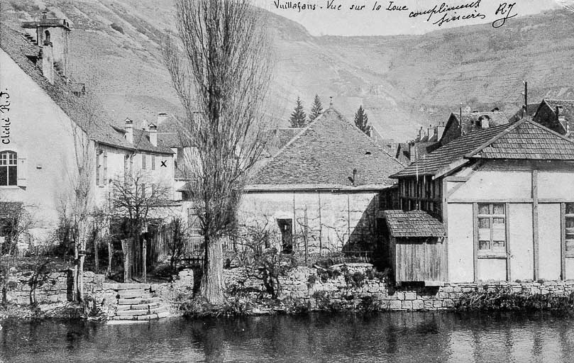 Vue sur la Loue. © Région Bourgogne-Franche-Comté, Inventaire du patrimoine