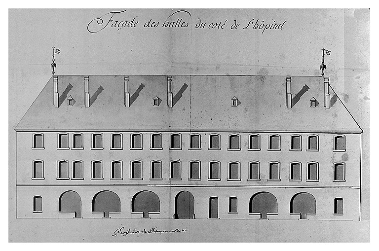 Projet pour la construction de l'Hôtel de Ville. © Région Bourgogne-Franche-Comté, Inventaire du patrimoine