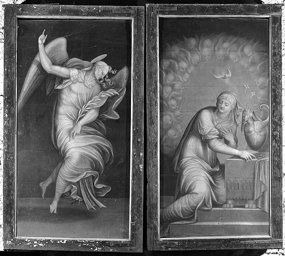 Vue d'ensemble volets fermés : l'Annonciation. © Région Bourgogne-Franche-Comté, Inventaire du patrimoine