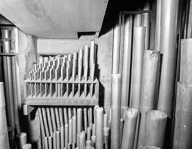 Tuyauterie, jeu de cornet. © Région Bourgogne-Franche-Comté, Inventaire du patrimoine