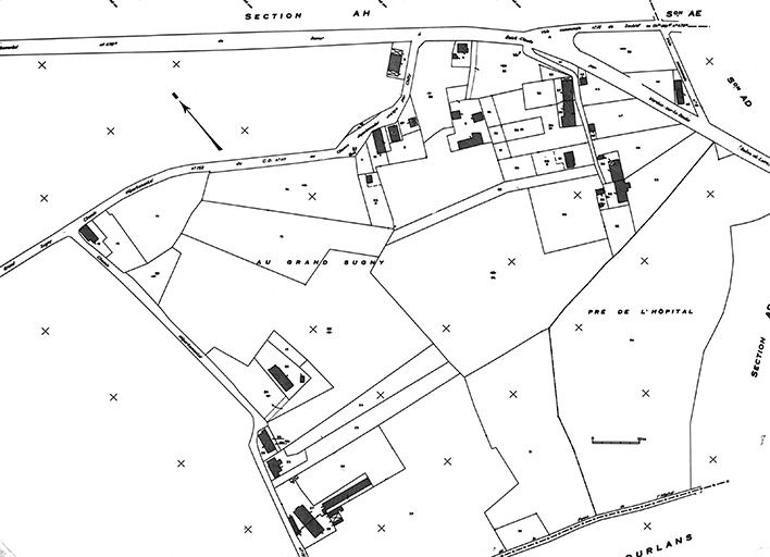 Cadastre. Cadastre de 1980, section AC. © Région Bourgogne-Franche-Comté, Inventaire du patrimoine