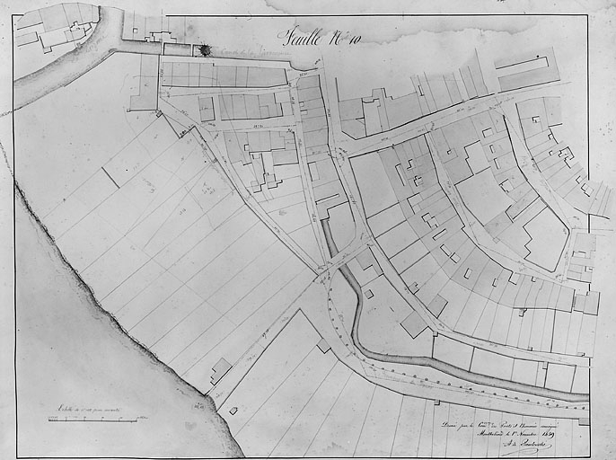 Plan parcellaire de 1859, feuille 10. © Région Bourgogne-Franche-Comté, Inventaire du patrimoine Plan parcellaire de 1859, feuille 10. © Région Bourgogne-Franche-Comté, Inventaire du patrimoine
