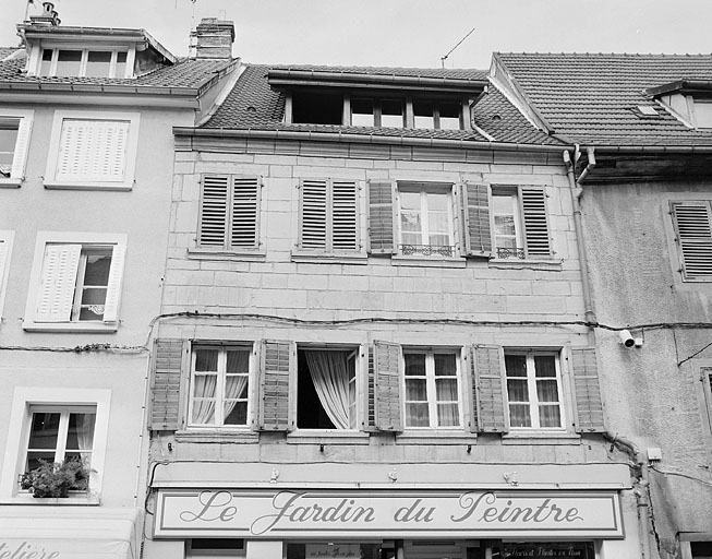 Maison 20, rue Georges-Clémenceau. Première moitié 19e siècle. © Région Bourgogne-Franche-Comté, Inventaire du patrimoine