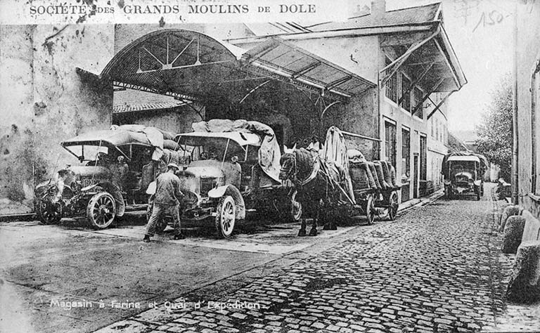 Société des Grands Moulins de Dole. Magasin à Farine et Quai d'Expédition. © Région Bourgogne-Franche-Comté, Inventaire du patrimoine