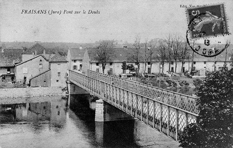 Fraisans (Jura). Pont sur le Doubs. © Région Bourgogne-Franche-Comté, Inventaire du patrimoine Fraisans (Jura). Pont sur le Doubs. © Région Bourgogne-Franche-Comté, Inventaire du patrimoine