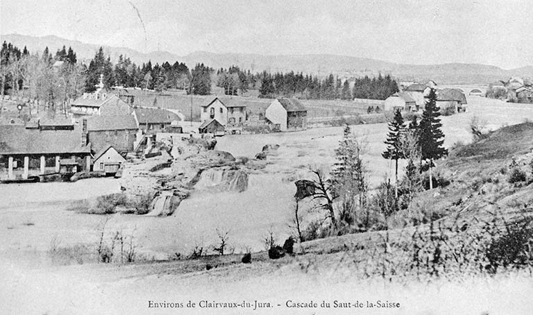 Environs de Clairvaux-du-Jura. - Cascade du Saut-de-la-Saisse. © Région Bourgogne-Franche-Comté, Inventaire du patrimoine