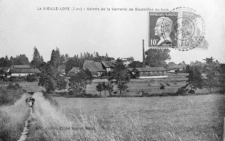La Vieille-Loye (Jura) - Usine de la Verrerie de Bouteilles au bois. © Région Bourgogne-Franche-Comté, Inventaire du patrimoine La Vieille-Loye (Jura) - Usine de la Verrerie de Bouteilles au bois. © Région Bourgogne-Franche-Comté, Inventaire du patrimoine