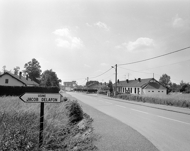 Cité ouvrière : vue d'ensemble de la partie sud. © Région Bourgogne-Franche-Comté, Inventaire du patrimoine