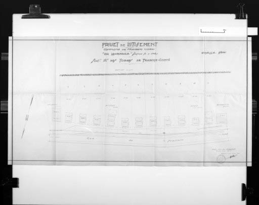 Projet de lotissement. Commune de Fraisans (Jura) [...]. © Région Bourgogne-Franche-Comté, Inventaire du patrimoine