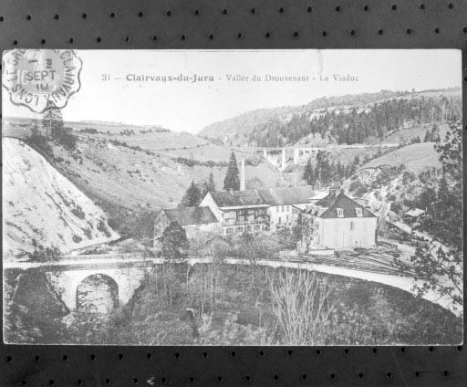 Clairvaux-du-Jura - Vallée du Drouvenant - Le Viaduc. © Région Bourgogne-Franche-Comté, Inventaire du patrimoine