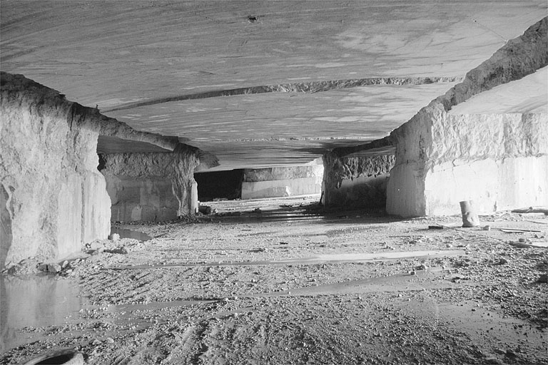 Carrière souterraine de Chassal : galerie latérale. © Région Bourgogne-Franche-Comté, Inventaire du patrimoine