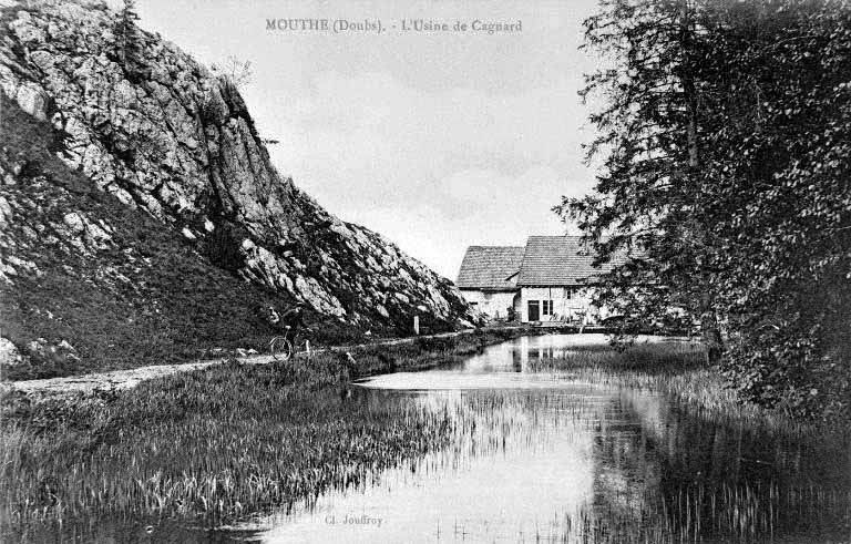 Mouthe (Doubs).- L'Usine de Cagnard, 1ère moitié 20e siècle. © Région Bourgogne-Franche-Comté, Inventaire du patrimoine ;  Luc Paget et Fils
