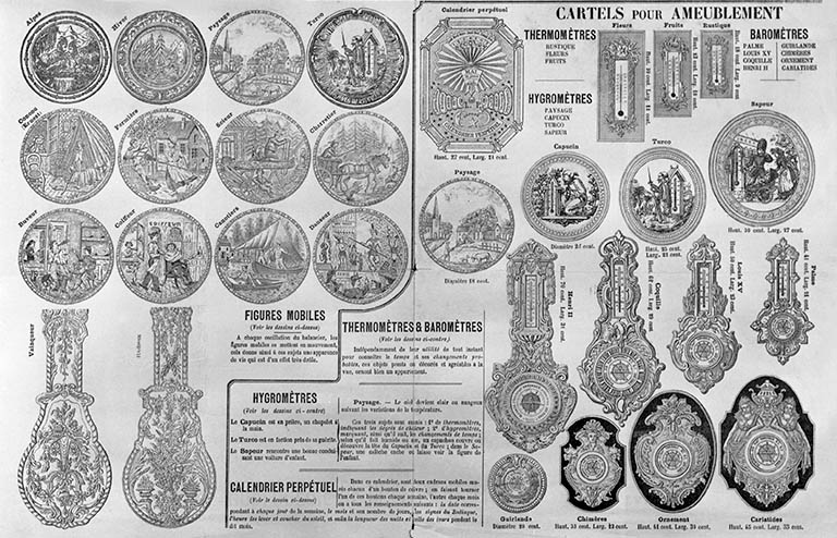 Horlogerie de Comté modèles L.P. [pendules et balanciers]. © Région Bourgogne-Franche-Comté, Inventaire du patrimoine