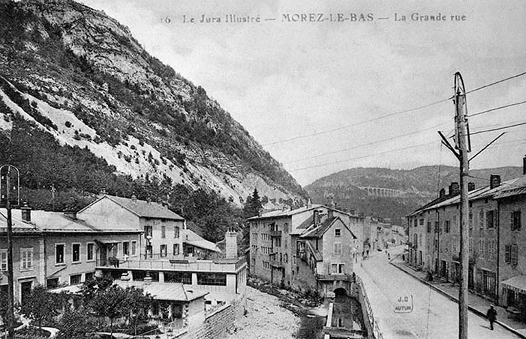 Le Jura Illustré - Morez-le-Bas - La Grande rue. © Région Bourgogne-Franche-Comté, Inventaire du patrimoine