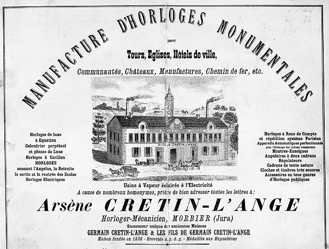 Façade antérieure de l'usine Cretin-l'Ange. © Région Bourgogne-Franche-Comté, Inventaire du patrimoine