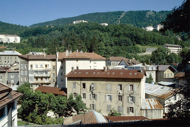 Immeuble et remise : façade sur la Bienne. © Région Bourgogne-Franche-Comté, Inventaire du patrimoine