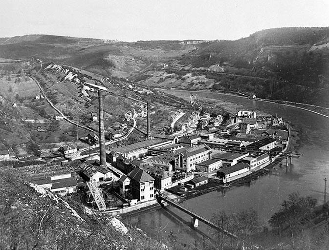 Vue d'ensemble depuis la citadelle, [entre 1949 et 1954]. © Région Bourgogne-Franche-Comté, Inventaire du patrimoine