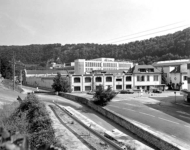 Vue d'ensemble de l'entrée de l'usine A. © Région Bourgogne-Franche-Comté, Inventaire du patrimoine
