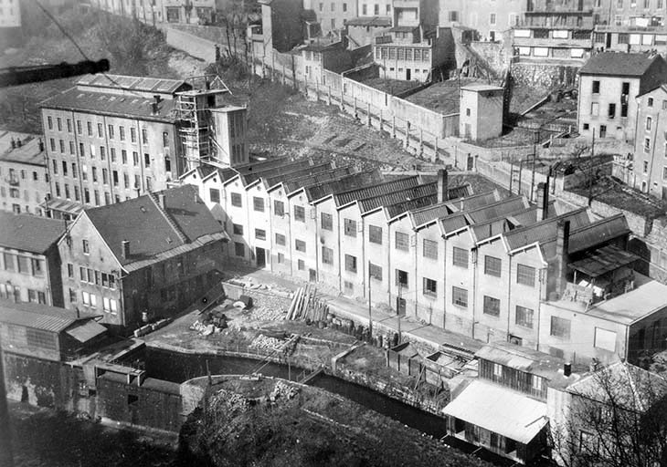 [Taillerie, cristallerie et verrerie vues du nord-est]. © Région Bourgogne-Franche-Comté, Inventaire du patrimoine