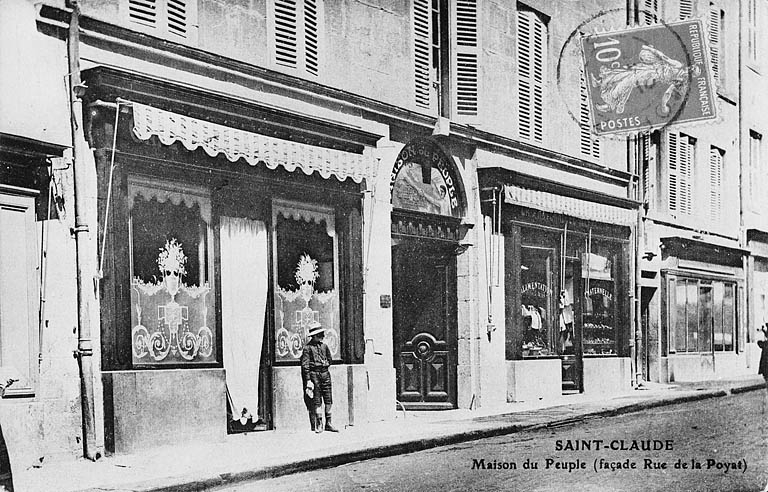 Saint-Claude. Maison du Peuple (façade Rue de la Poyat). © Région Bourgogne-Franche-Comté, Inventaire du patrimoine
