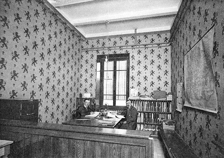 La Fraternelle, Société coopérative d'alimentation - Le Bureau commercial, début des années 1920. © Région Bourgogne-Franche-Comté, Inventaire du patrimoine