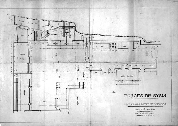Forges de Syam. Atelier des fours et laminoirs. © Région Bourgogne-Franche-Comté, Inventaire du patrimoine