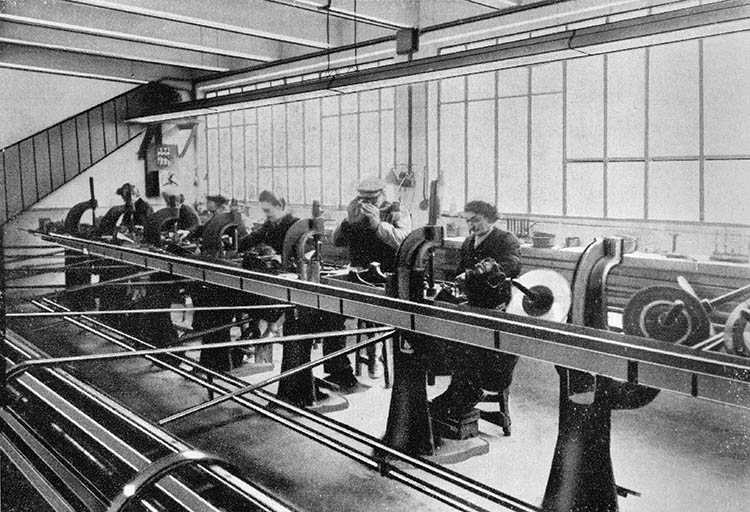 Intérieur d'un atelier de taille. © Région Bourgogne-Franche-Comté, Inventaire du patrimoine