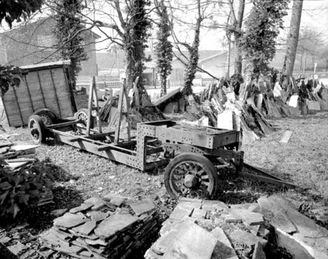 Chariot pour le transport des tranches de marbre. © Région Bourgogne-Franche-Comté, Inventaire du patrimoine