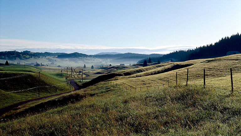 Paysage de combes. © Région Bourgogne-Franche-Comté, Inventaire du patrimoine