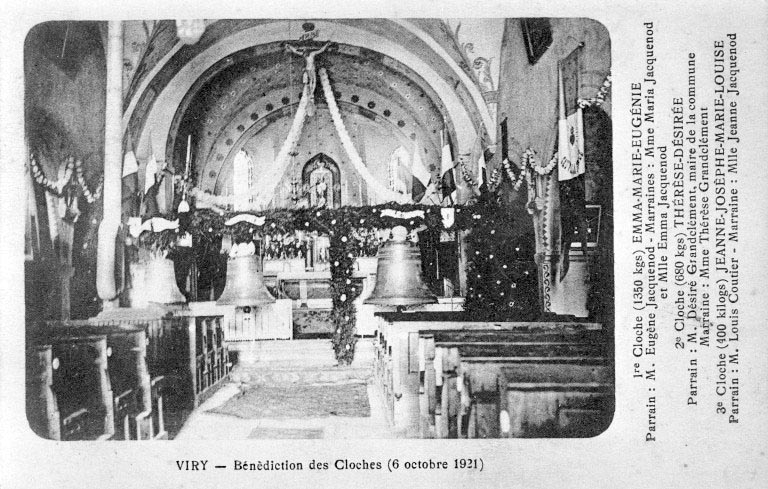 Viry - Bénédiction des cloches (6 octobre 1921). © Région Bourgogne-Franche-Comté, Inventaire du patrimoine