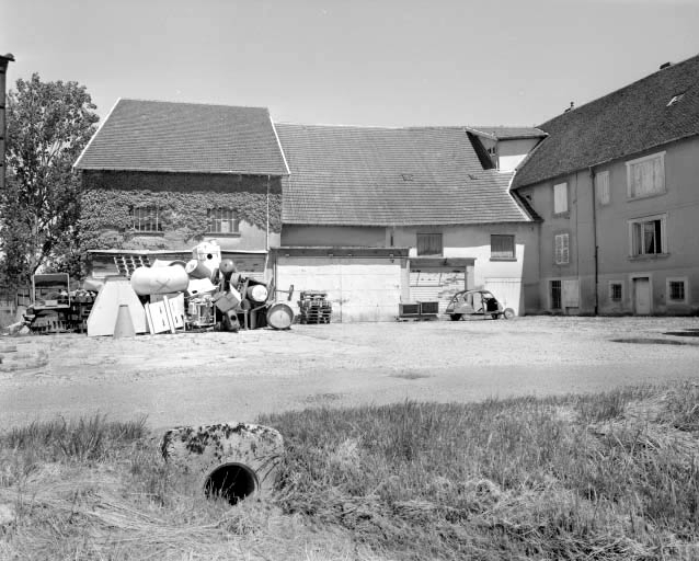 Façade postérieure de l'entrepôt industriel et de l'atelier de fabrication. © Région Bourgogne-Franche-Comté, Inventaire du patrimoine