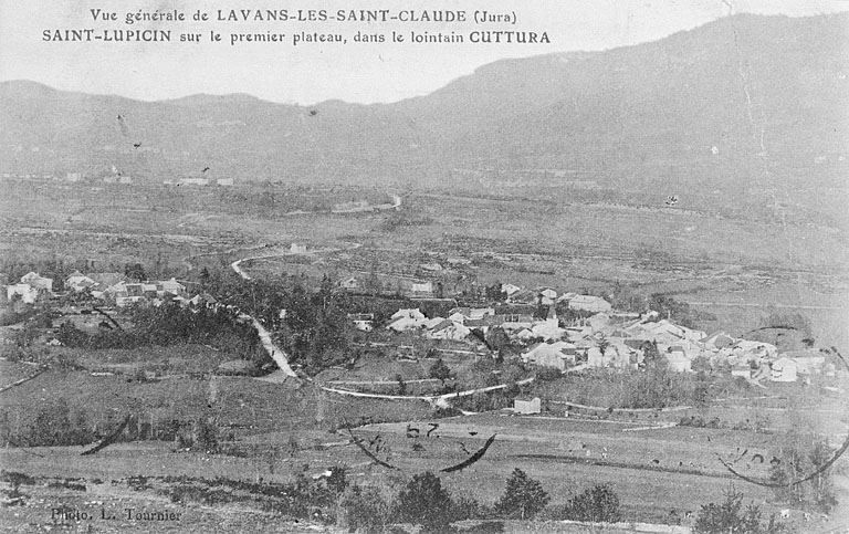 Vue générale de Lavans-lès-Saint-Claude (Jura) [...]. © Région Bourgogne-Franche-Comté, Inventaire du patrimoine