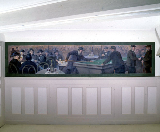 Scène de café, vue générale. © Région Bourgogne-Franche-Comté, Inventaire du patrimoine