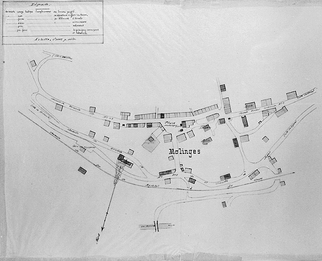 [Plan du village]. © Région Bourgogne-Franche-Comté, Inventaire du patrimoine