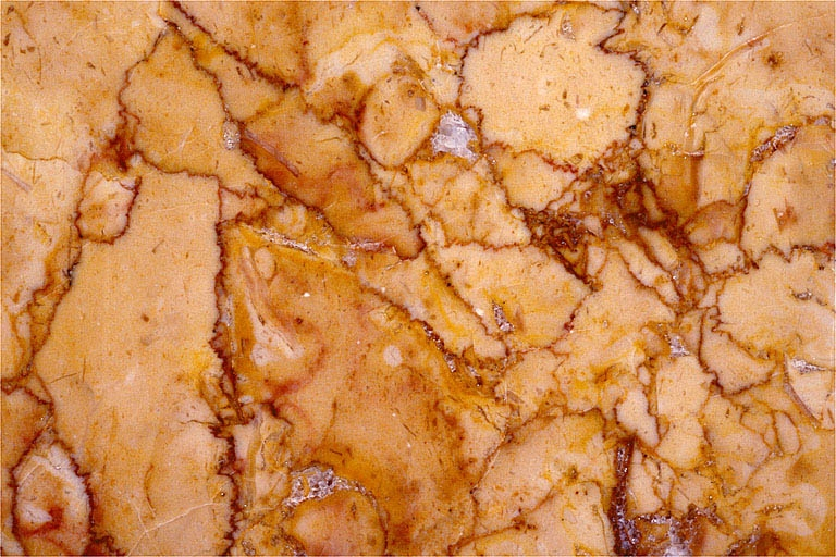 Echantillon de brocatelle jaune. © Région Bourgogne-Franche-Comté, Inventaire du patrimoine