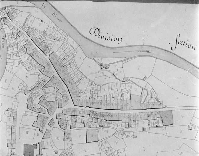 Saint-Claude. Première division de la section A dite de la Ville [rue de la Poyat et rue du Pré]. © Région Bourgogne-Franche-Comté, Inventaire du patrimoine