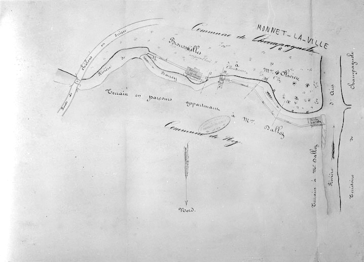 Demande en établissement d'un barrage d'irrigation du sieur Dalloz [...]. © Région Bourgogne-Franche-Comté, Inventaire du patrimoine