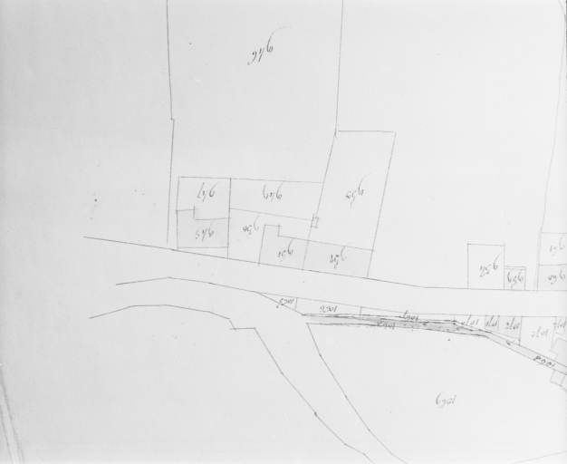 Morez. Section unique 7e feuille [plan de situation extrait du plan cadastral]. © Région Bourgogne-Franche-Comté, Inventaire du patrimoine