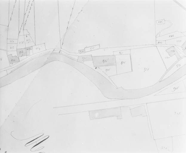 Morez. Section unique 6e feuille [plan de situation extrait du plan cadastral]. © Région Bourgogne-Franche-Comté, Inventaire du patrimoine