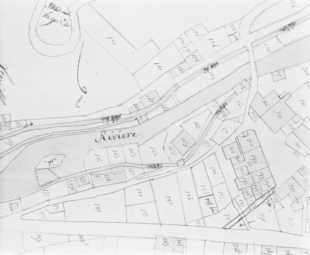 Morez. Section unique 1ère feuille [plan de situation extrait du plan cadastral]. © Région Bourgogne-Franche-Comté, Inventaire du patrimoine