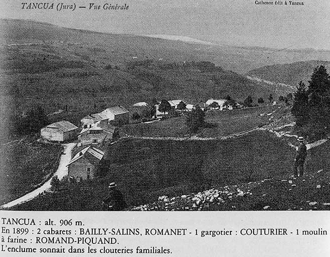 Tancua (Jura) - Vue générale, alt.906 m. © Région Bourgogne-Franche-Comté, Inventaire du patrimoine