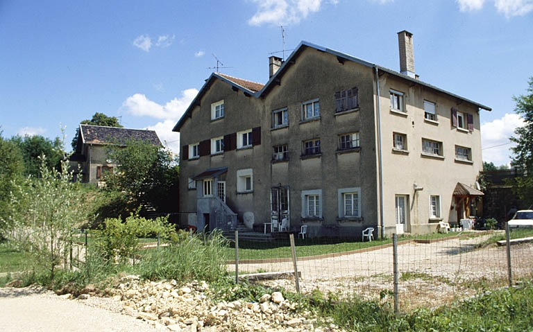 Façade postérieure de la chaufferie et salle des machines. © Région Bourgogne-Franche-Comté, Inventaire du patrimoine