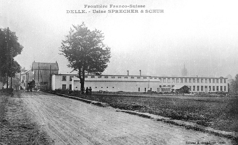 Delle. - Usine Sprecher & Schuh. © Région Bourgogne-Franche-Comté, Inventaire du patrimoine
