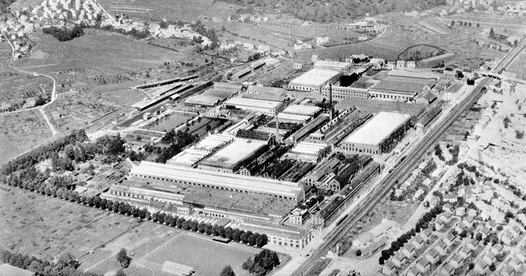 Vue générale des usines de Belfort. © Région Bourgogne-Franche-Comté, Inventaire du patrimoine